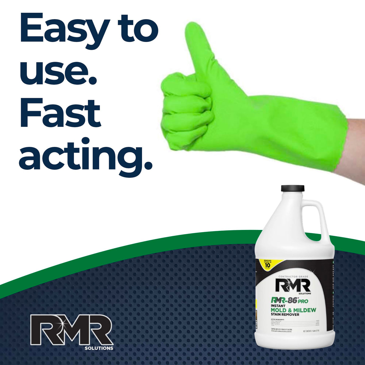 RMR-86 Pro Contractor Grade Mold Stain & Mildew Stain Remover Cleaning Solution, Professional Quality Formula, 1 Gallon