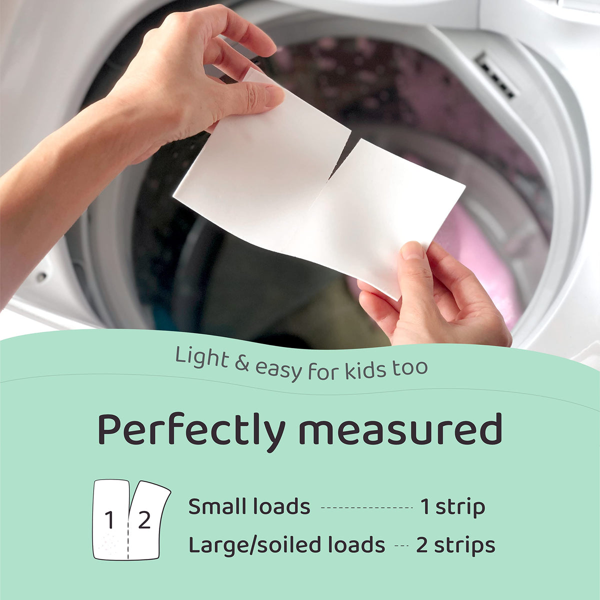 LAZY COCONUTS Laundry Detergent Sheets - Sulfate-free, Gentle - For Sensitive Skin, Baby, Hand Wash - Eco Friendly, Natural, Hypoallergenic, Sulfate