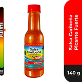 Chiletico Caribbean & Pacific Artisan Hot Sauce Combo - (2 Caribeña Hot + 2 Porteña) - Authentic Costa Rican Flavors - 4.9 oz Bottles - Total Net