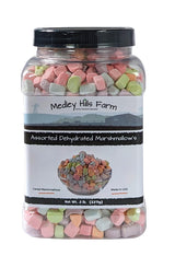 Assorted Dehydrated Marshmallows in Reusable Container by Medley hills farm - Cereal marshmallows