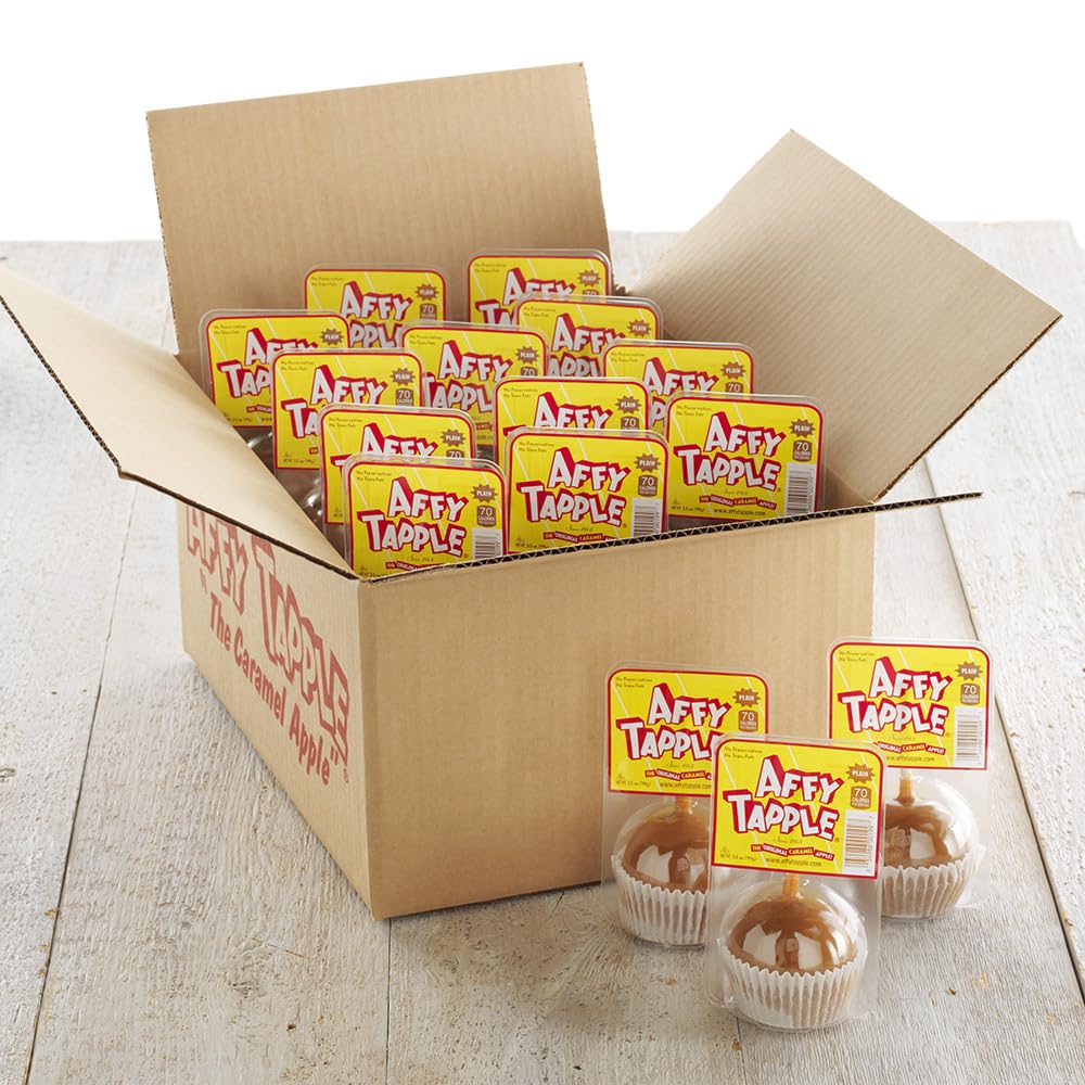 Affy Tapple The Original Plain Caramel Apple 24-Pack