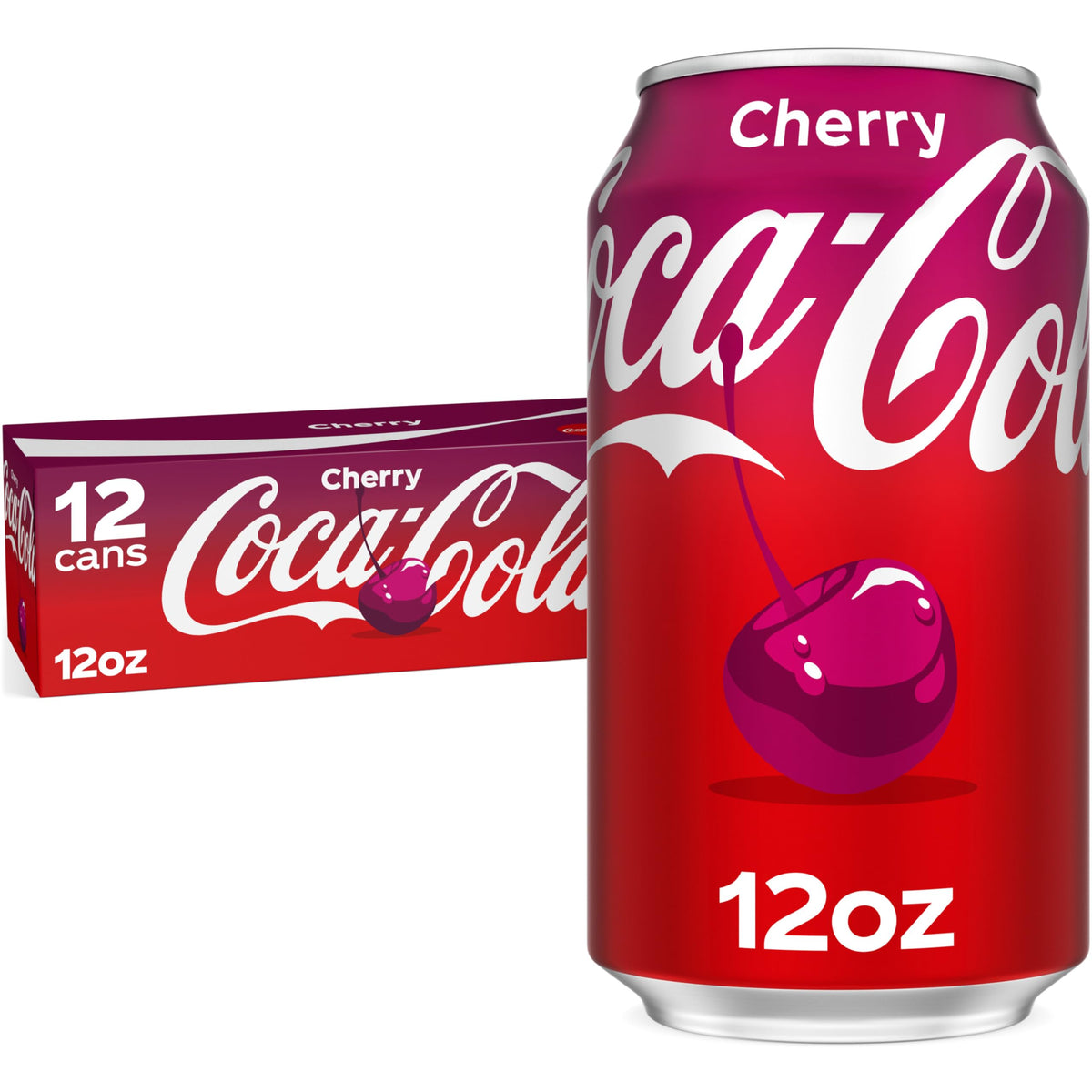 Coca-Cola Cherry Coke Soda, 12 Fl Oz (pack of 12)