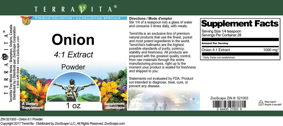 Onion 4:1 Powder (1 oz, ZIN: 521003) - 3 Pack