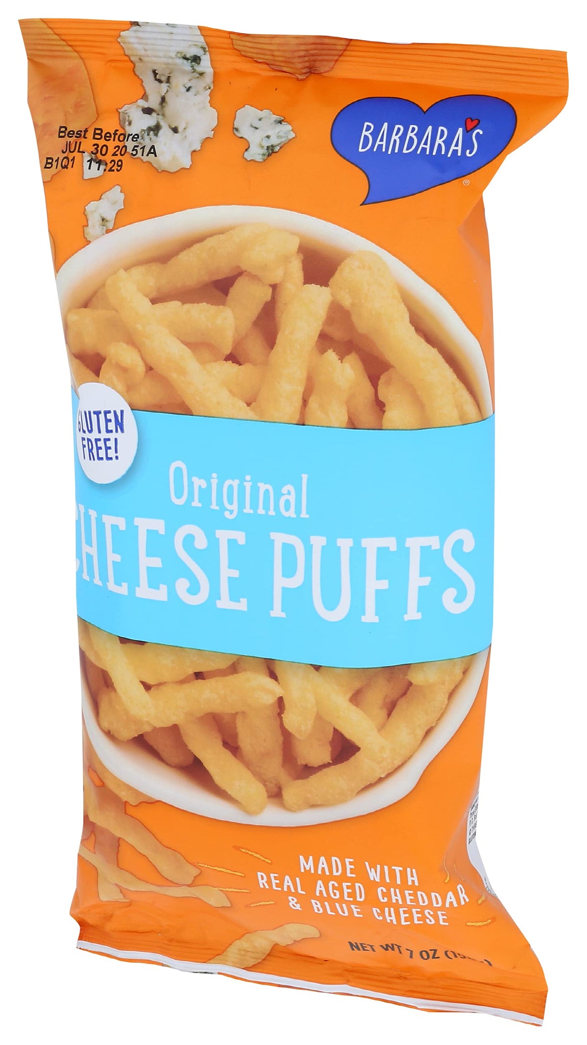 Barbara's Bakery Original Cheese Puffs 7-Ounce (Pack of 24)24