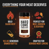 Hardcore Carnivore - Cajun BBQ Rub 10.5 oz - Meat Seasoning 12 Pack with Random Item