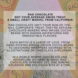 Rad Chocolate Vegan Milk Chocolate Maple Sugar | 3 pack | Certified Organic | Gluten & Soy Free Chocolate | Paleo Friendly