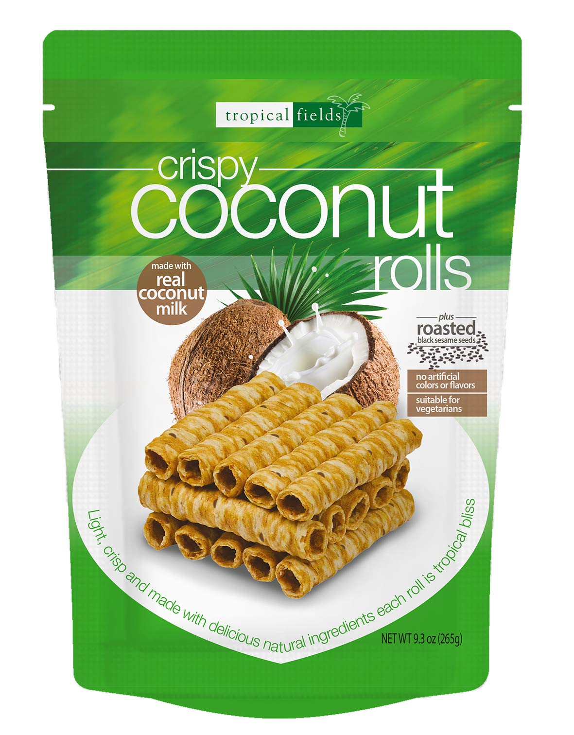 2 pack Tropical Fields Crispy Coconut Rolls