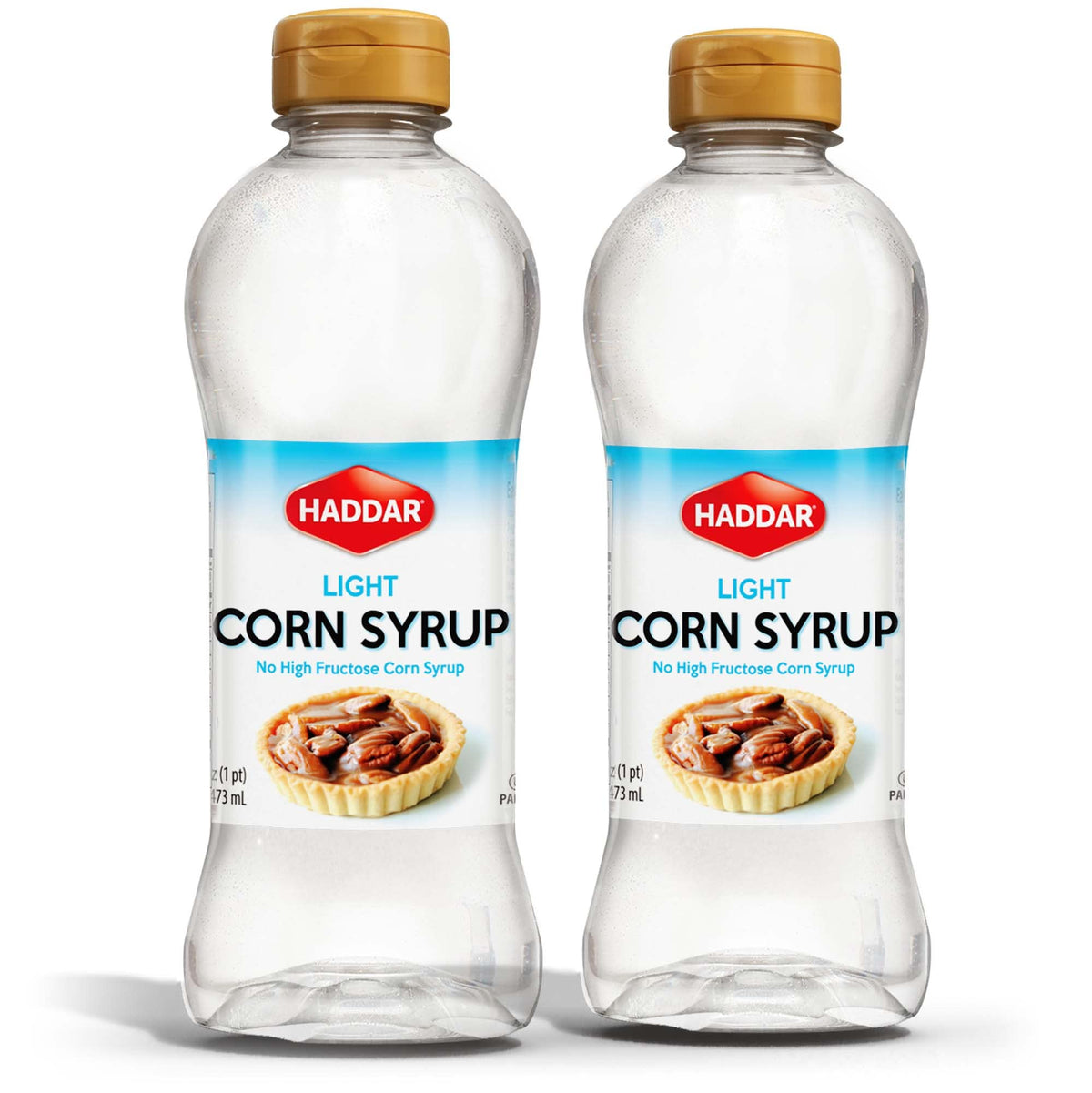 Haddar Light Corn Syrup 16oz (2 Pack) Made with Real Vanilla | No High Fructose Corn Syrup!