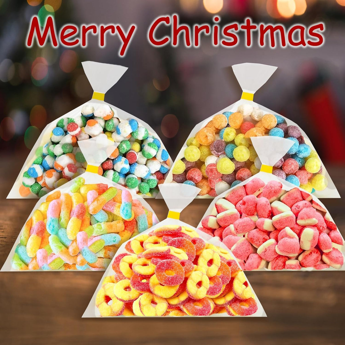Freeze Dried Candy Variety Mix, Crunchy Worms, Peach Rings, Rainbow Chews, Watermelon Bites & Mini Puffs, Sweet & Sour Crunch Snack, Unique Gift