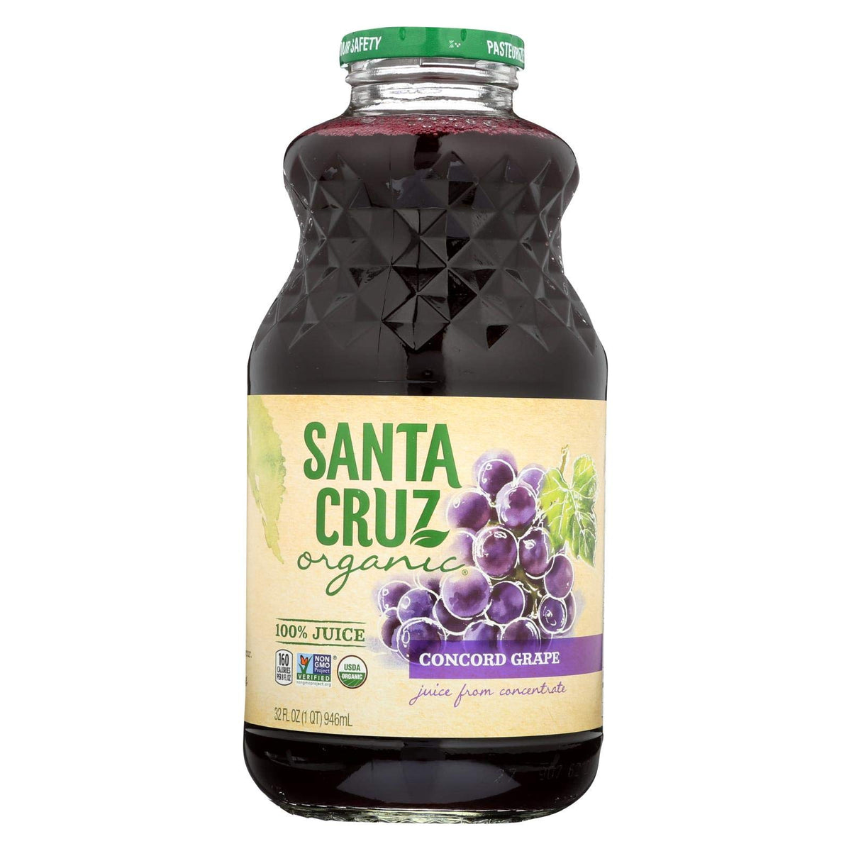 Santa Cruz Organic Concord Grape Juice, 32 Ounce -- 12 per case.