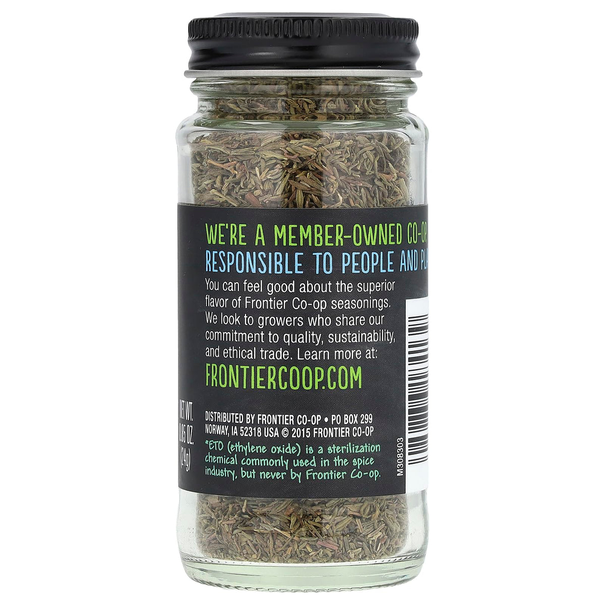 Frontier Thyme Leaf Cut and Sifted, 0.85-Ounce Bottle