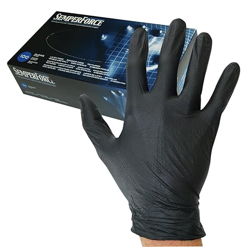 Sempermed Semperforce Black Nitrile-large-Box/100, Large