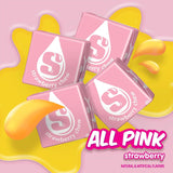All Pink Strawberry Chewy Candy - Fruit Flavor - 1 lb Bulk Bag