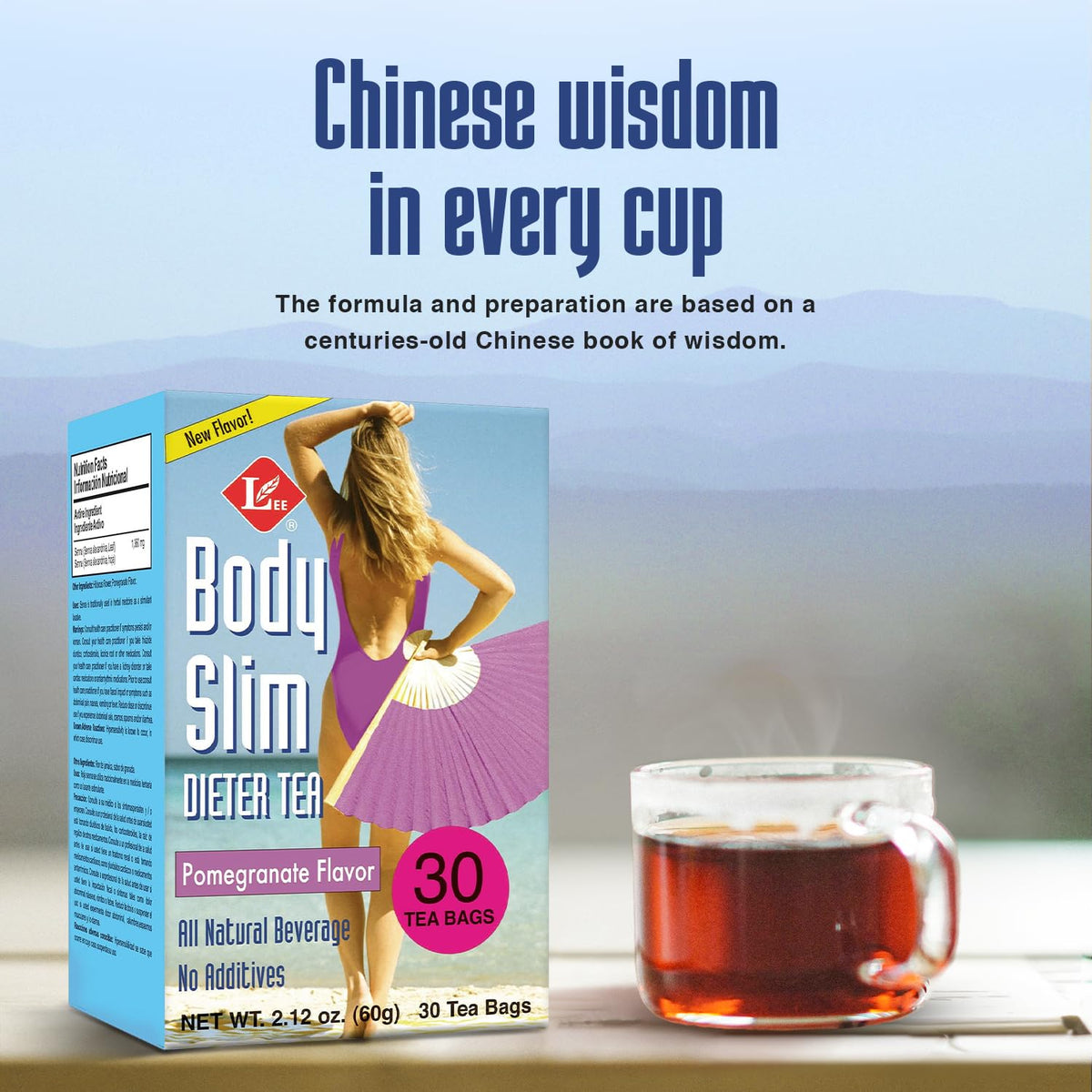 Uncle Lee’s Body Slim Dieters Tea, Detox & Slimming Tea, Senna, Bitter Orange, Cinnamon Flavor & Chicory Root, Natural Laxative, Caffeine-Free Herbal