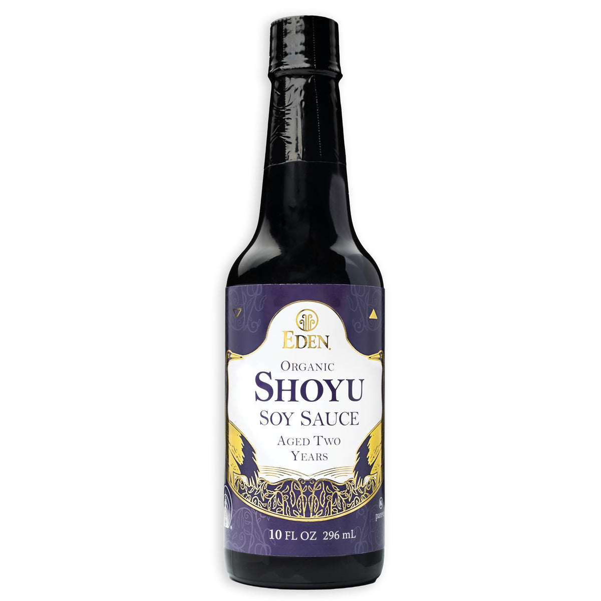 Eden Organic Shoyu Soy Sauce (*NEW*), Artisan Brewed in Japan, Aged 2 Years in Hundred-Year-Old Cypress Wood Barrels, 10 fl oz (296 ml)