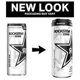 Rockstar Pure Zero Energy Drink, Silver Ice, Zero Sugar, 12 Fl Oz Cans (Pack of 8)