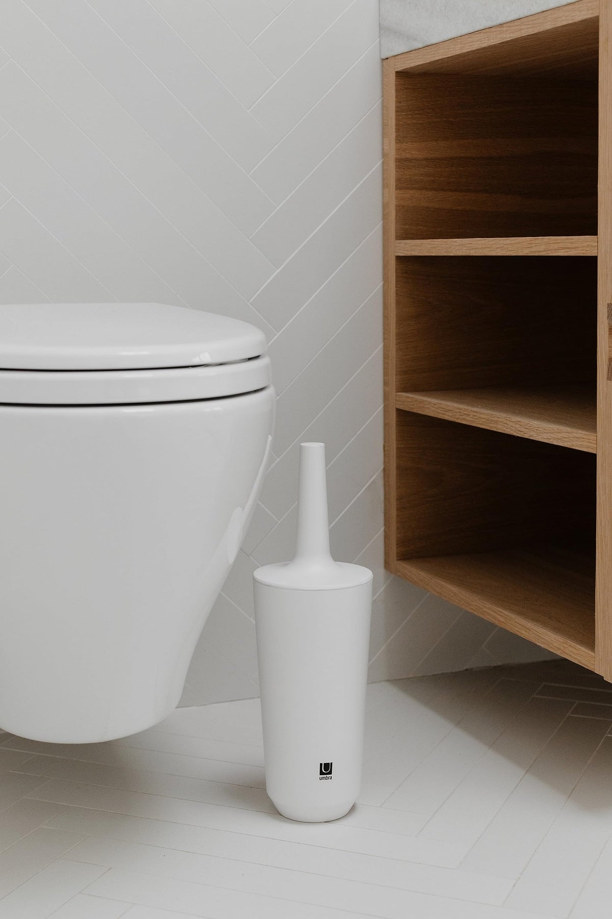 Umbra Corsa Toilet Brush,White