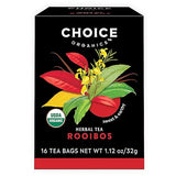 Choice Organic Teas Rooibos Tea - Fair Trade - Compostable - Caffeine Free - 48 Organic Herbal Tea Bags (Pack of 3)