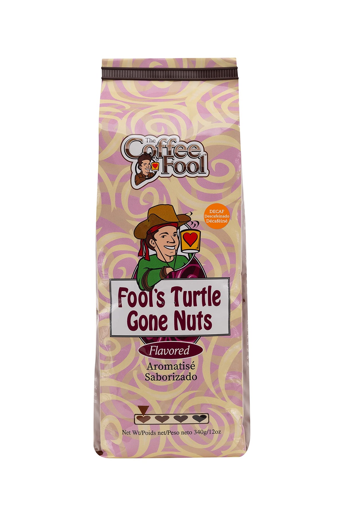 Coffee Fool's Decaf Turtle Gone Nuts (Coarse Grind)