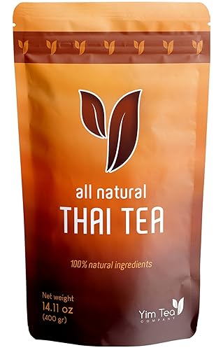 Yim Thai Tea - 100% Natural Loose Leaf Mix - No Artificial Color or Flavor (400g)