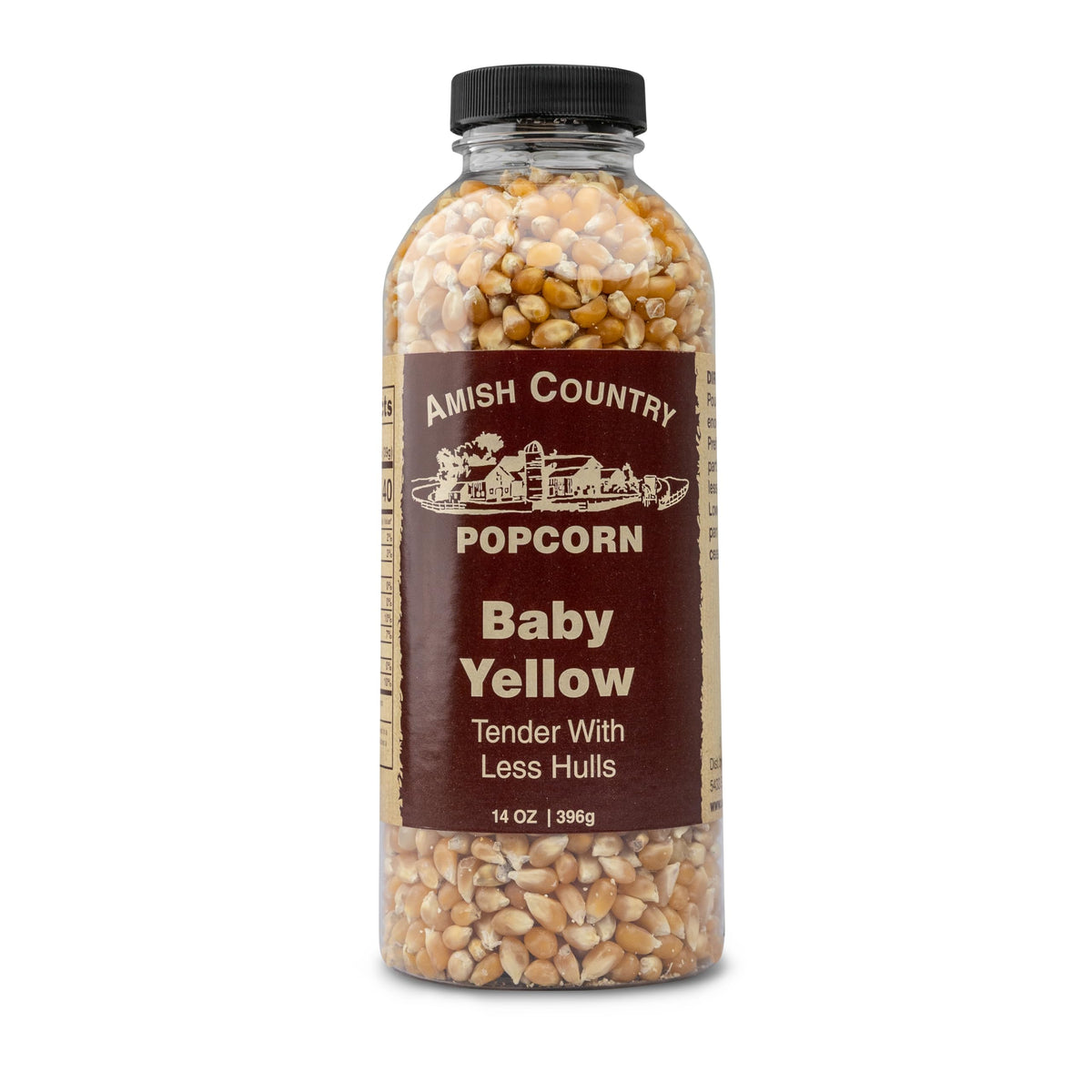 Amish Country Popcorn | 14 oz Bottle | Baby Yellow Popcorn Kernels | Old Fashioned, Non-GMO and Gluten Free (14 oz Bottle)