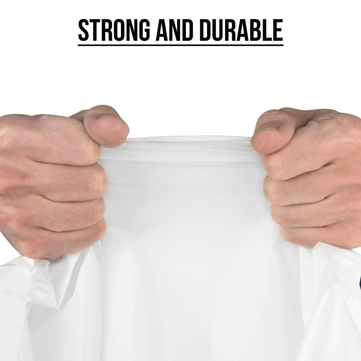AmazonCommercial 18 Gallon Compactor Bags with Drawstring, 2 Mil, 50 Count