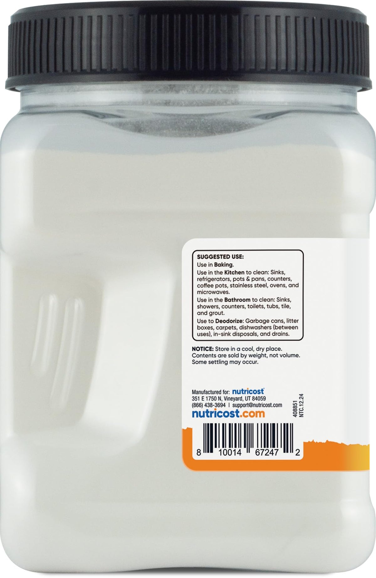 Nutricost Baking Soda (2 LBS) - For Baking, Cleaning, Deodorizing, and More (Pantry)