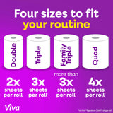Viva Signature Cloth Paper Towels, Choose-A-Sheet Size, 3 Double Rolls, 86 Sheets per Roll (Packaging May Vary)