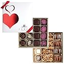 Fames Chocolate Heart gift Box - Pack of 2 Gourmet Chocolate Truffles (32 Pc) - Kosher, Dairy Free Artisan Chocolates for Valentine’s, Mother’s Day
