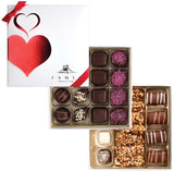 Fames Chocolate Heart gift Box - Pack of 2 Gourmet Chocolate Truffles (32 Pc) - Kosher, Dairy Free Artisan Chocolates for Valentine’s, Mother’s Day