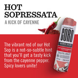 Coro Uncured Hot Sopressata Salami Stick - 5oz | Cayenne & Bold Spice