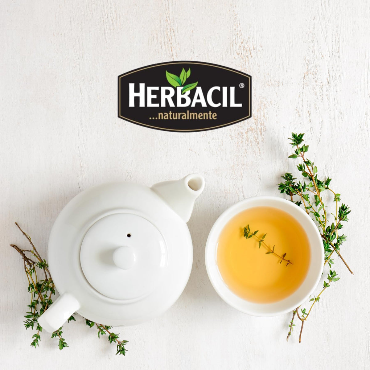Herbacil Ginger & Lemon Tea, Herbal Blend with Ginger Root & Dehydrated Lemon, Caffeine-Free, All Natural, 6-pack of 25 bags per box (150 Tea Bags)