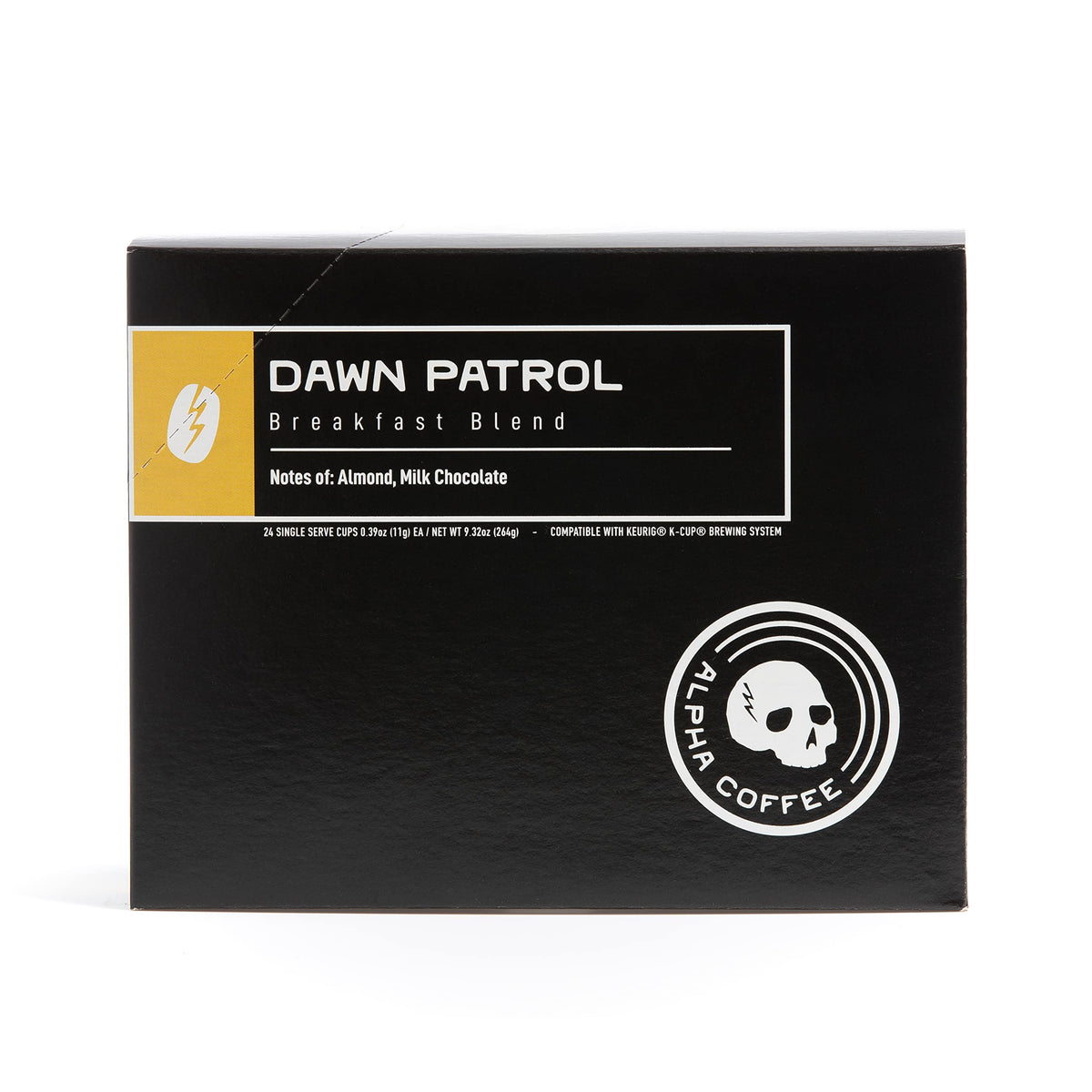 Alpha Coffee - Dawn Patrol Breakfast Blend - 24 Count Coffee Pods - Premium Gourmet Medium-Light Roast Coffee | Veteran Owned - Specialty Small Batch