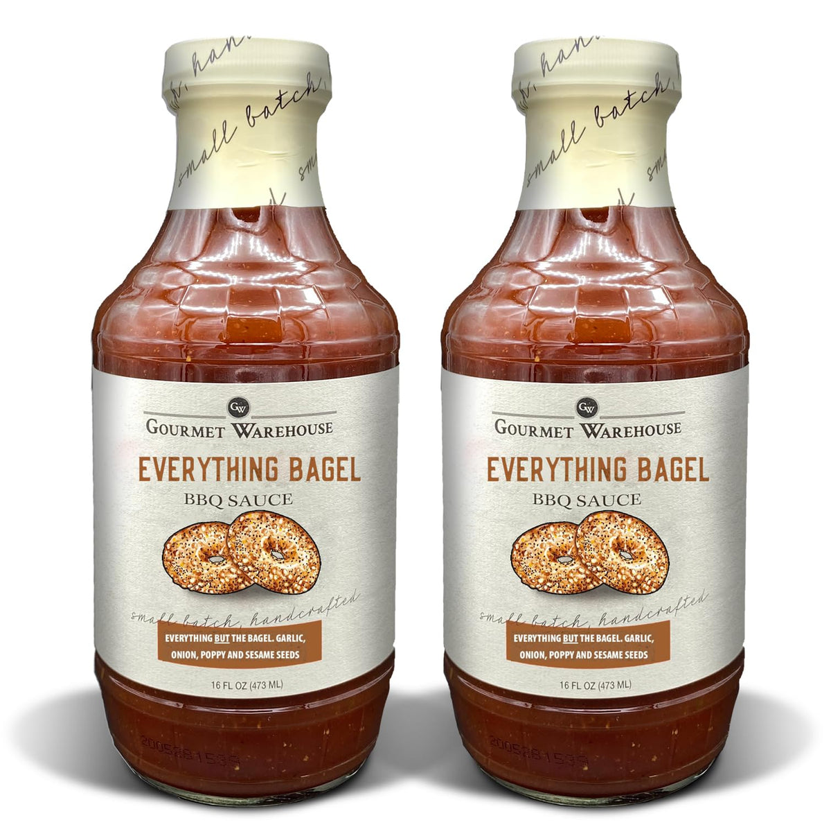 Gourmet Warehouse BBQ Sauces, 16 Fl ozs, 2 Pack (Everything Bagel)