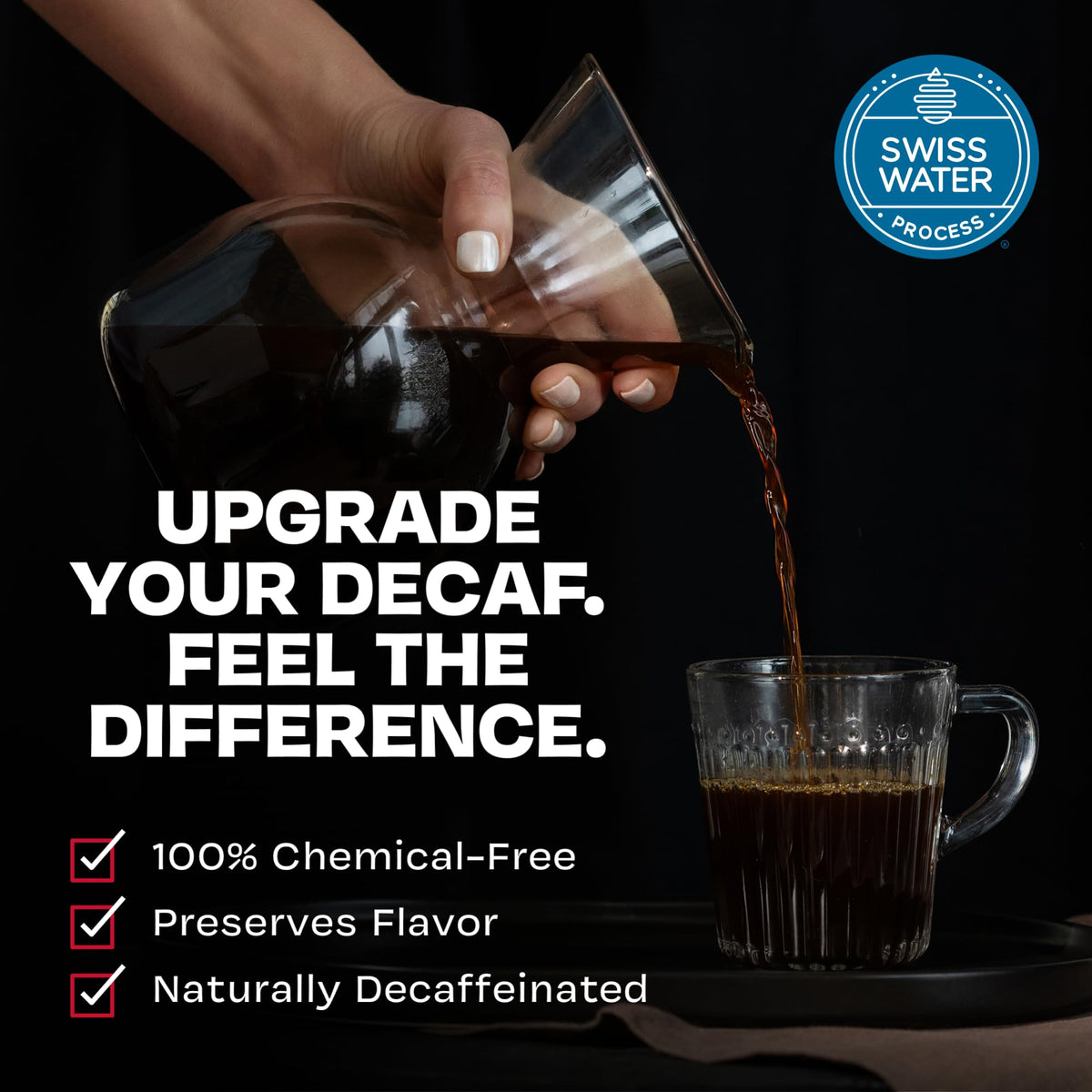 Danger Coffee by Dave Asprey, Remineralized, Mold Free & Lab Tested Swiss Water Decaf Ground Coffee, Medium Roast, Decaffeinated 10.9 Ounce