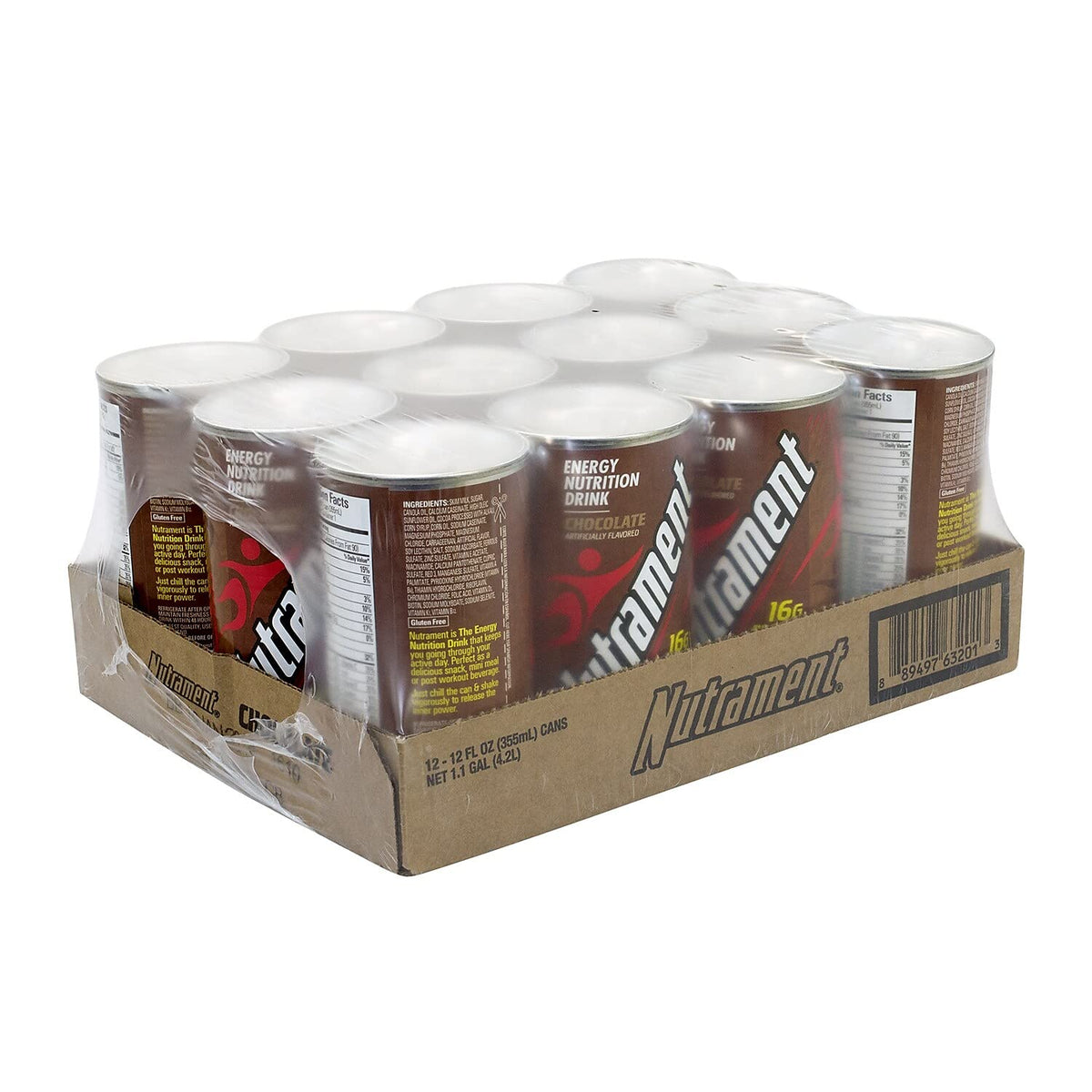 Nutrament 12 Oz Energy Nutrition Drink Chocolate Pack Of 12 (209-02578)