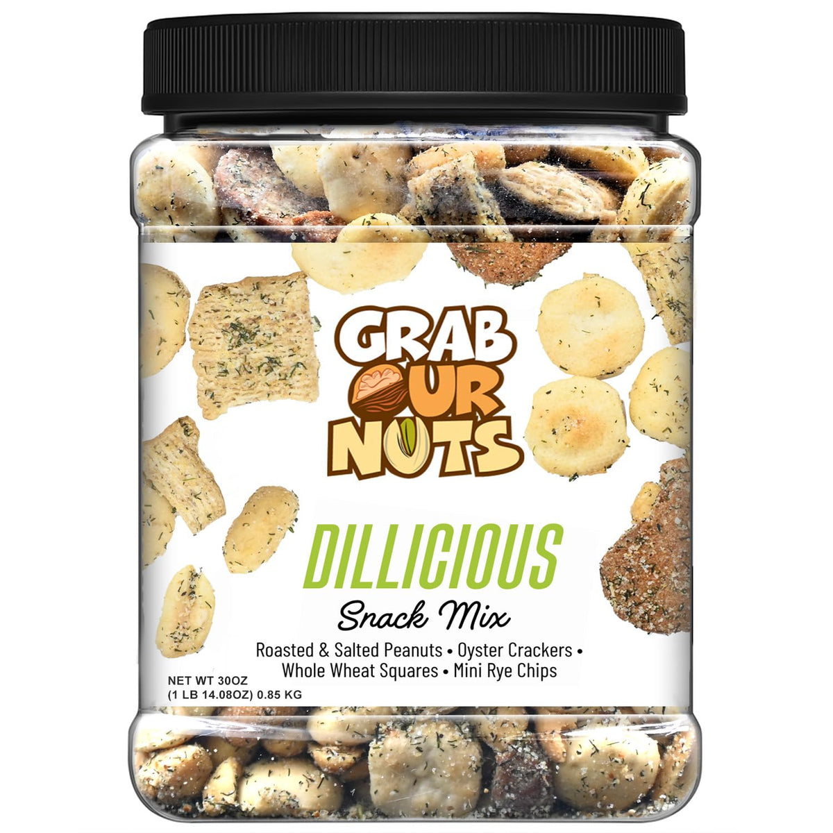Grab Our Nuts Dillicious Snack Mix 30 Ounce Jar