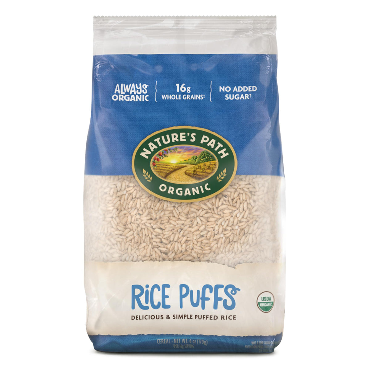 Nature's Path Organic Rice Puffs Cereal, 6 oz (Pack of 1), Earth Friendly Packaging