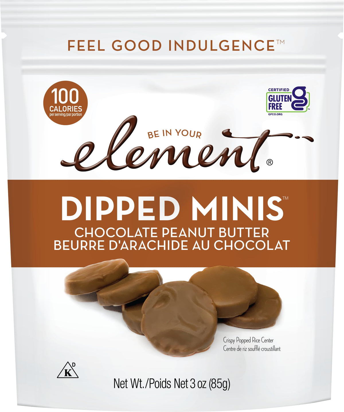 Element Chocolate Peanut Butter Dipped Minis, 3 OZ