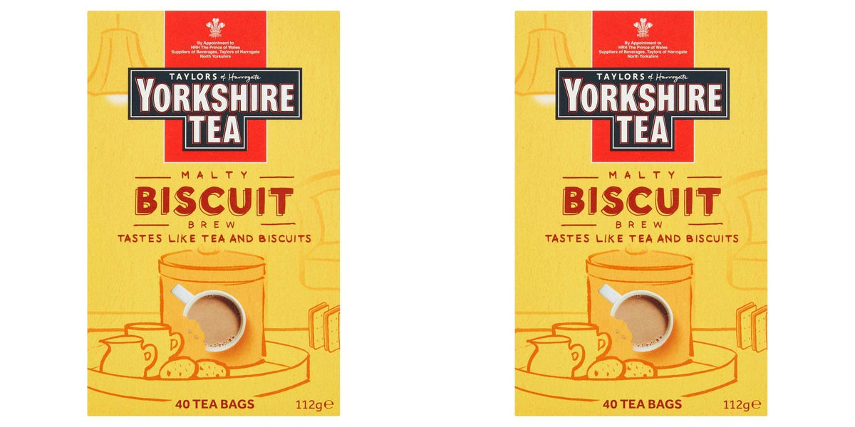 Tea Biscuit Brew 40 Tea Bags 100G, Malty Brew, 2 Pack