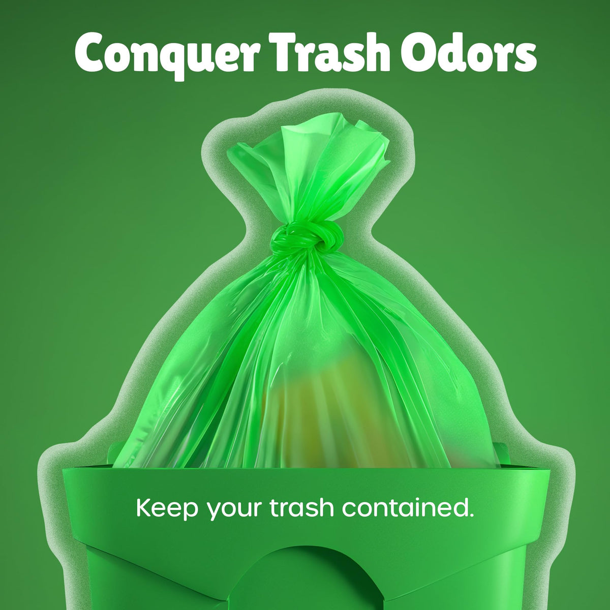 FORID Small Garbage Bags - 5 Gallon, Trash Can Liner for Home, Office, Bathroom, Bedroom, Waste Bin (5 Colors 150 Bags) - Durable & Thick Trash Bag