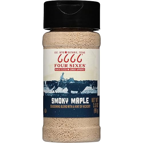 6666 Four Sixes Smoky Maple Seasoning, 3.5 Ounce