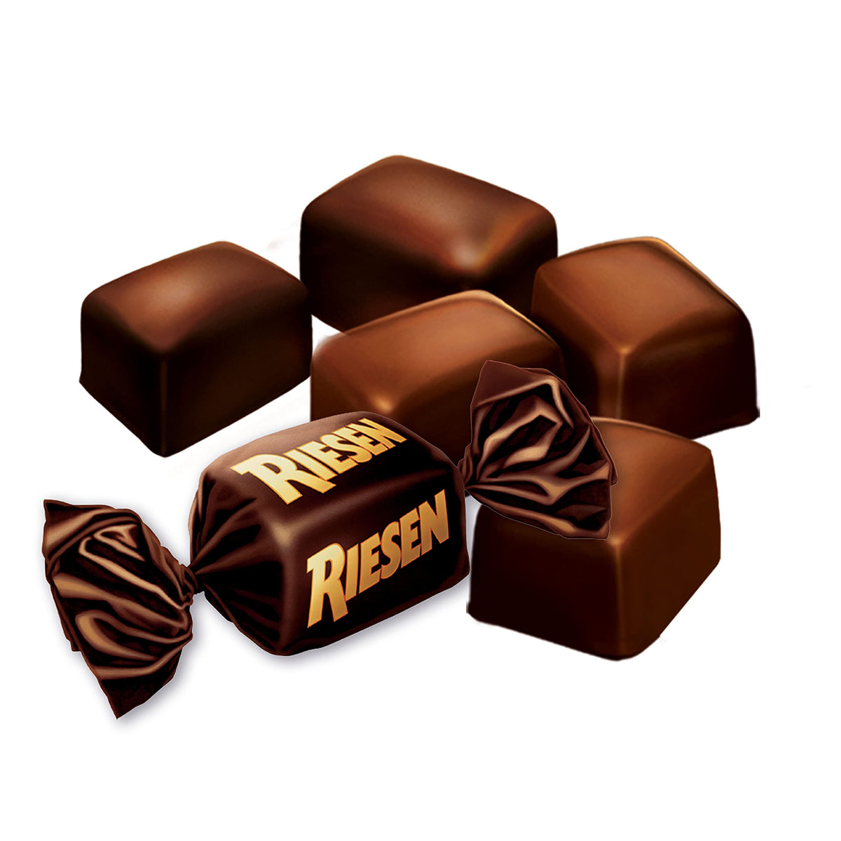 Riesen Chocolate Covered Chewy Caramel Candy, 5.5 Oz (Pack of 12)