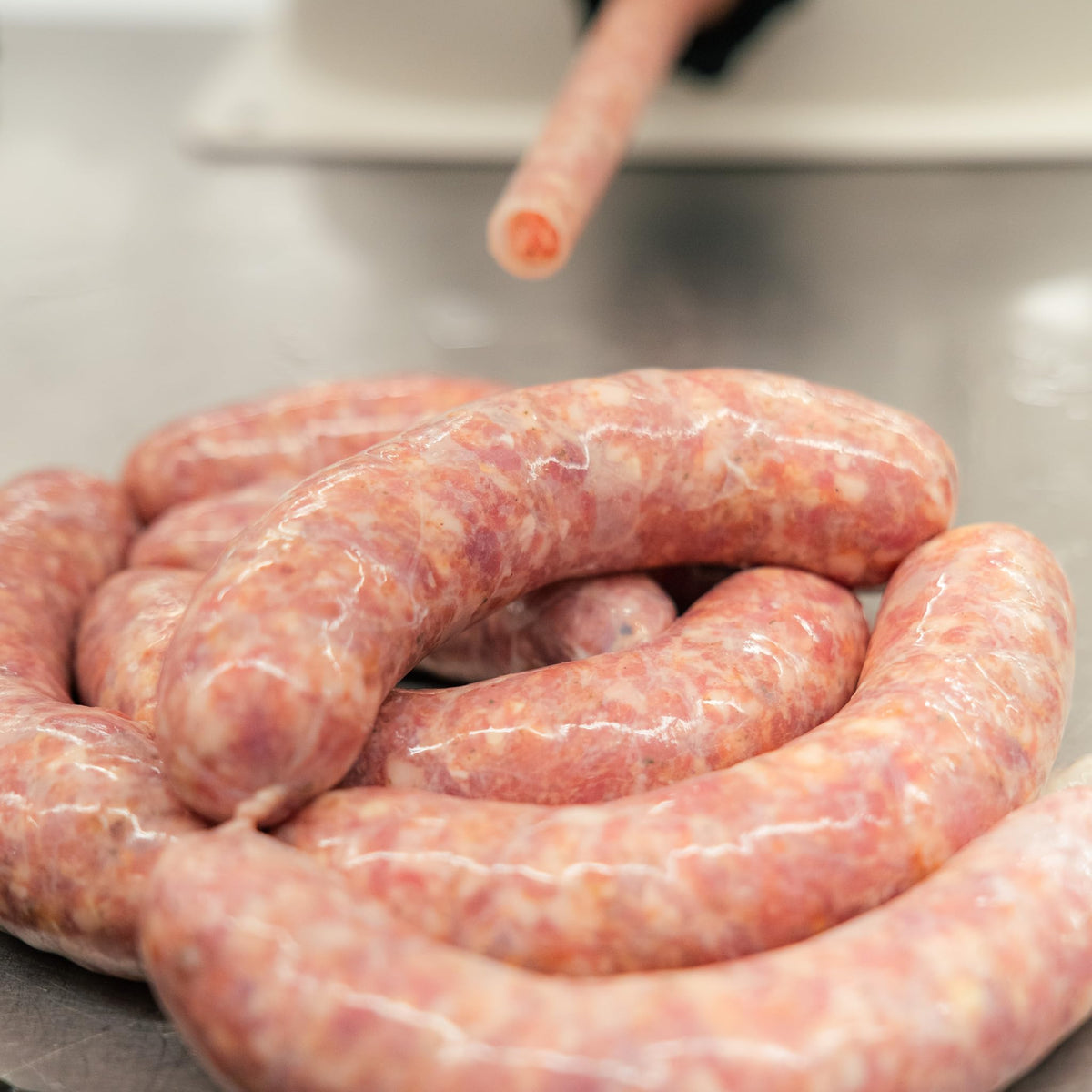 Bearded Butchers Chipotle Bratwurst DIY Kit - Smoky & Savory Brats - Includes Chipotle Seasoning, High-Temp Cheddar Cheese & 32mm-35mm Natural Hog