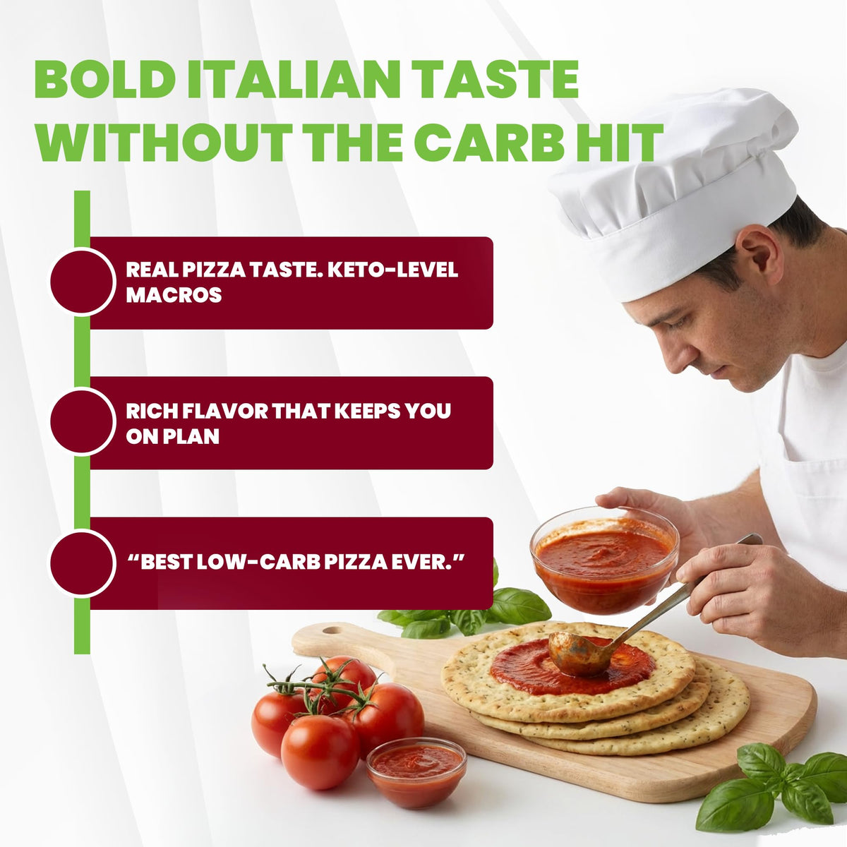 WiO SmartFoods™ 7.5" Pizza Crusts, Low-Carb, 3-Count., Protein-Rich Pizza Dough, Keto-Friendly, Fat-Free, Delicious Fresh Flatbread for Homemade