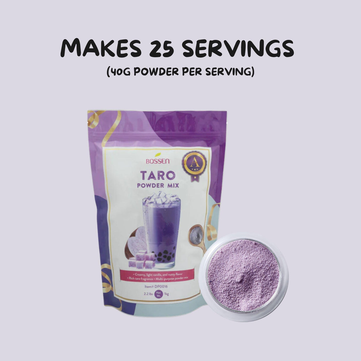 Bossen Bubble Tea Powder Mix (Taro Grade A)