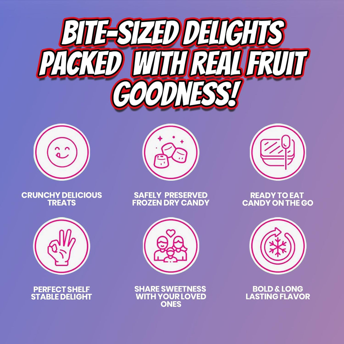 Bliss Life Freeze Dried Caramel Apple & Cotton Candy 1.5oz Bundle, Whimsical Fluffy Treats, Sweet and Fun Snacks for Kids