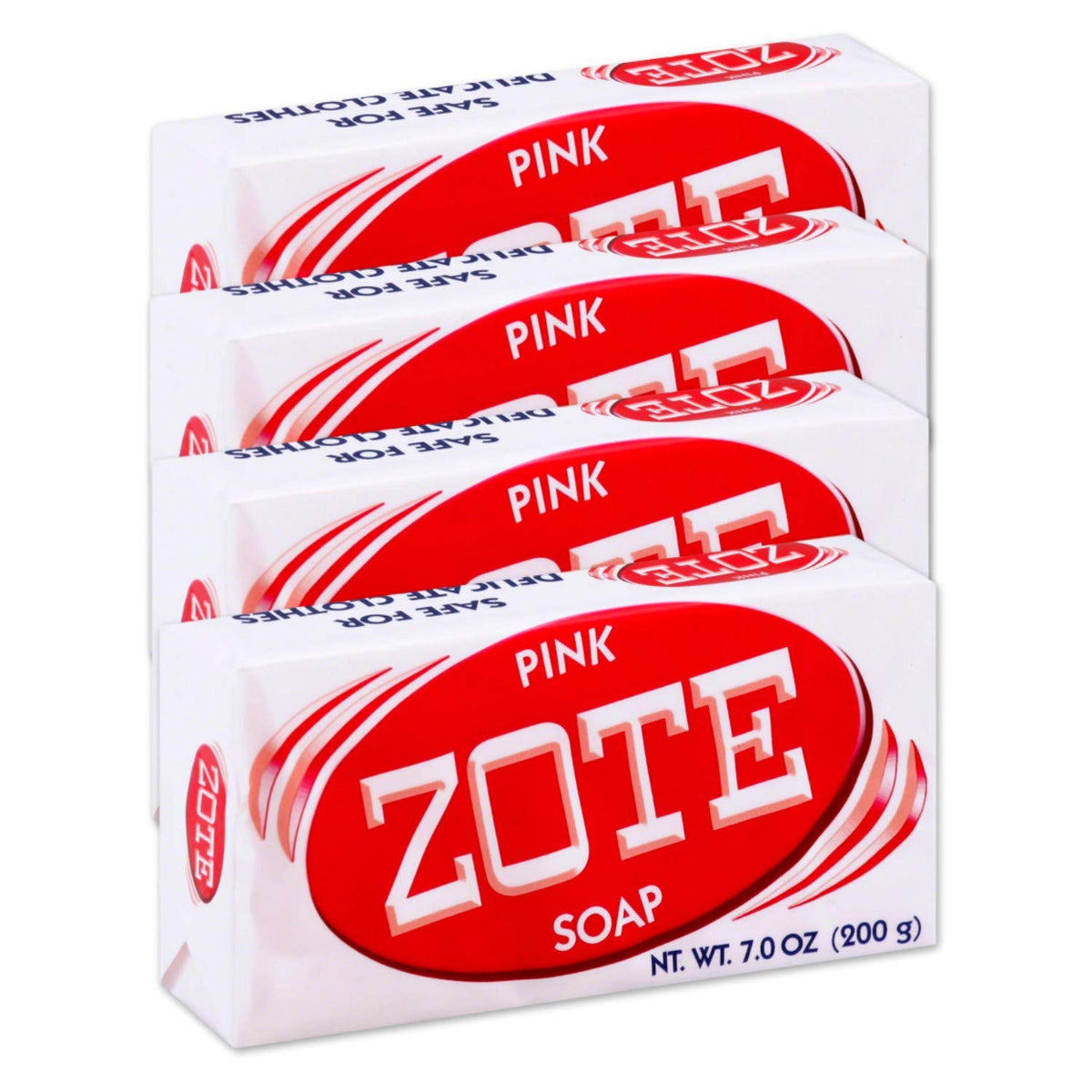 Zote Laundry Soap Bar Pink 4 Bars 7.0 Ounce Each