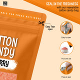 Oh! Nuts Cotton Candy Sugar Floss - Cherry Flavor - Bulk - 2 LB Bag