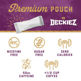 Deckiez Energy Pouches, 5 Cans (100 Pouches), Sugar Free Caffeine Supplement, Coffee Pouches & Energy Drink Alternative, 50mg Caffeine Pouches, Berry